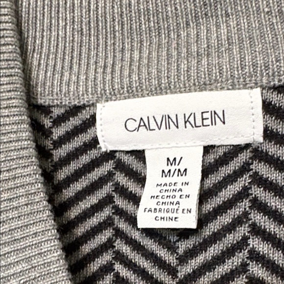 Calvin Klein Black and Gray Turtleneck Sweater - Picture 2 of 8